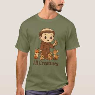 St Francis Alle Creaturen T-Shirt