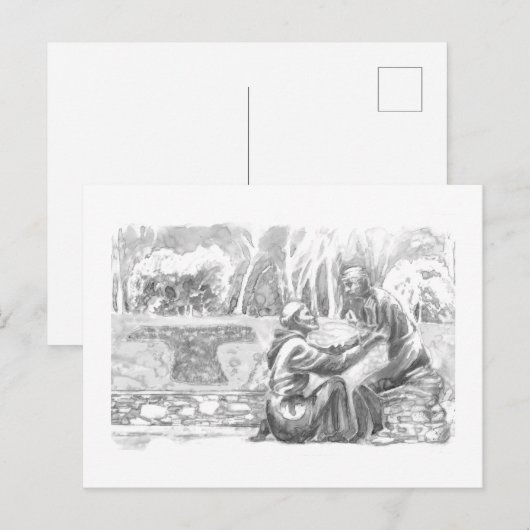 St. Francis and the Leper Briefkaart (Voorkant / Achterkant)