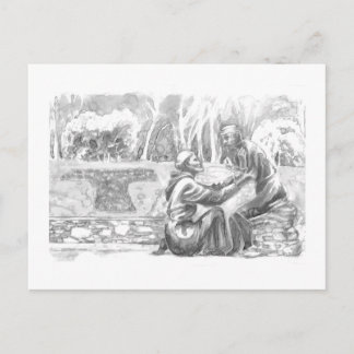 St. Francis and the Leper Briefkaart