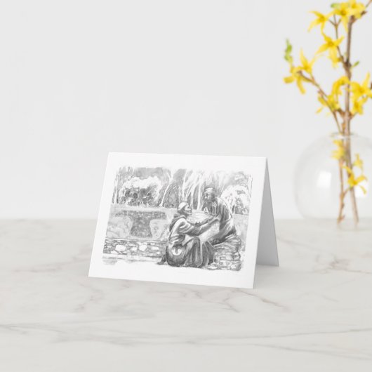 St. Francis and the Leper Kaart (Gele Bloem)