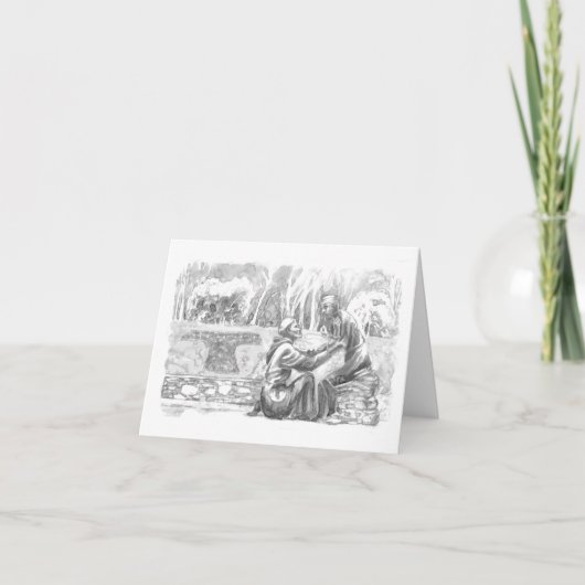 St. Francis and the Leper Kaart (Voorkant)