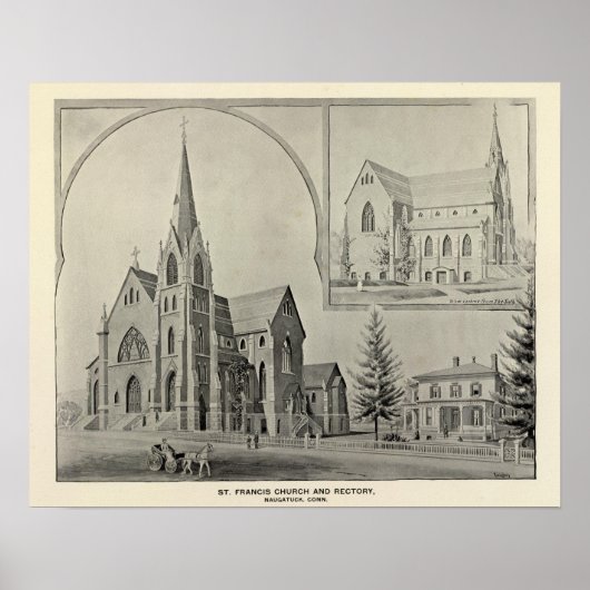 St Francis Church, Naugatuck Poster (Voorkant)