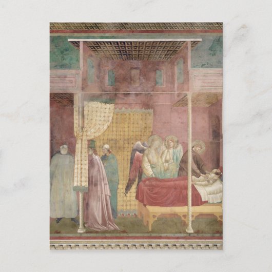 St. Francis Cures over het gewonde Man van Lerida Briefkaart (Voorkant)