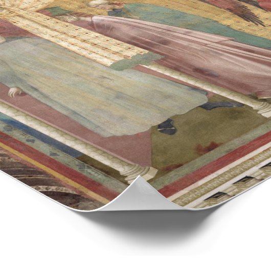 St. Francis Cures over het gewonde Man van Lerida Poster (Hoek)