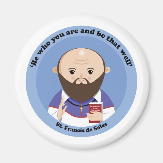 St. Francis de Sales Magneet (Voorkant)