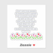 St Francis De Sales Quote Sticker (Vel)