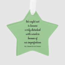 St Francis de Sales Quotes Acrylic Ornament