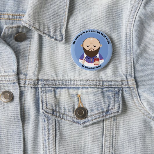 St. Francis de Sales Ronde Button 5,7 Cm (In situ)