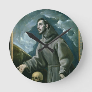 St. Francis die de Stigmata ontvangt (olie op doek Ronde Klok