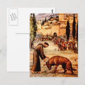 St Francis en de Wolf Briefkaart (Voorkant / Achterkant)