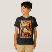 St Francis en de Wolf T-shirt (Voorkant volledig)