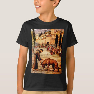St Francis en de Wolf T-shirt