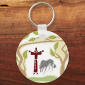 St. Francis en het Wolf stropdas, cadeaudoos, kett Sleutelhanger (Voorkant)