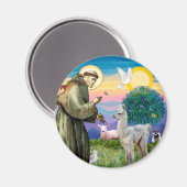 St Francis en Llama Baby Magneet (Voorkant / Achterkant)