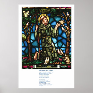 St Francis en St Francis Peace Prayer Poster