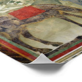 St. Francis geeft zijn kat aan een vreemdeling Poster (Hoek)