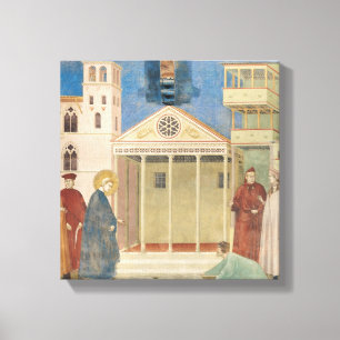 St. Francis Honored door een eenvoudig Man, 1297-1 Canvas Afdruk