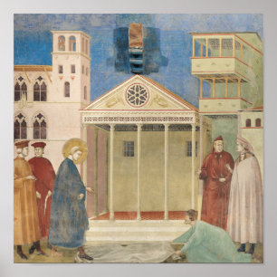 St. Francis Honored door een eenvoudig Man, 1297-1 Poster