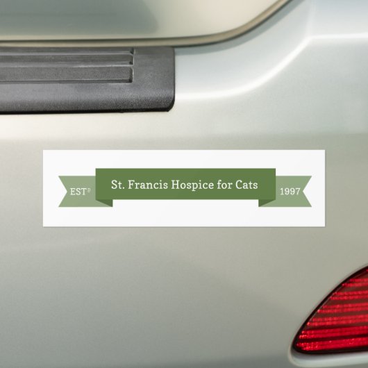 St francis hospice logo bumpersticker (Op auto)