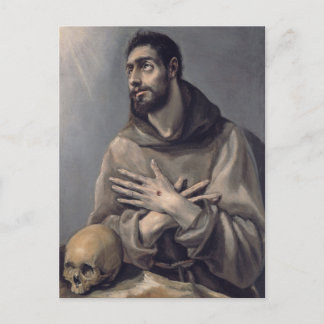 St. Francis in Ecstasy by El Greco Briefkaart