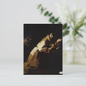 St. Francis in Meditation, 1639 Briefkaart (Staand voorkant)