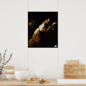 St. Francis in Meditation, 1639 Poster (Keuken)