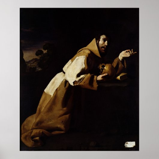 St. Francis in Meditation, 1639 Poster (Voorkant)