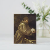 St. Francis in Prayer door het Briefkaart Caravagg (Staand voorkant)