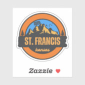 St. Francis, Kansas Sticker (Vel)