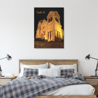 St. Francis Kathedraal Santa Fe NM Ingepakte Canva Canvas Afdruk
