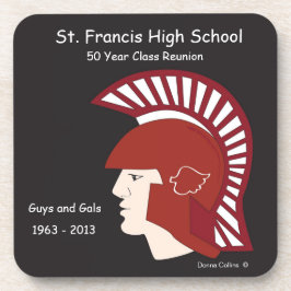St Francis Logo klassenreünie Bier Onderzetter