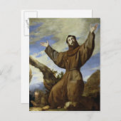 St. Francis of Assisi 1642 Briefkaart (Voorkant / Achterkant)
