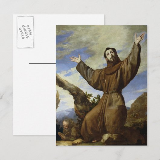St. Francis of Assisi 1642 Briefkaart (Voorkant / Achterkant)
