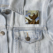 St. Francis of Assisi 1642 Vierkante Button 5,1 Cm (In situ)
