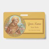 St. Francis of Assisi (BK 002) Badge (Achterkant)