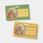 St. Francis of Assisi (BK 002) Badge (Voor- en achterkant)