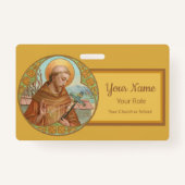St. Francis of Assisi (BK 002) Badge (Achterkant)