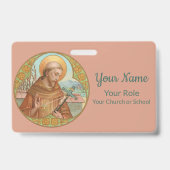 St. Francis of Assisi (BK 002) Badge (Achterkant)