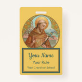 St. Francis of Assisi (BK 002) Badge (Achterkant)