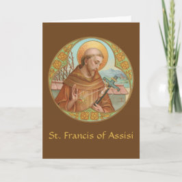 St. Francis of Assisi (BK 002) Blanco groet Kaart