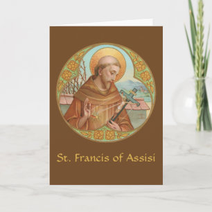 St. Francis of Assisi (BK 002) Blanco groet Kaart