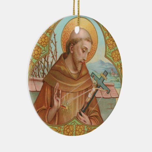 St. Francis of Assisi (BK 002) Keramisch Ornament (Rechts)