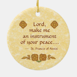 St. Francis of Assisi (BK 002) Keramisch Ornament