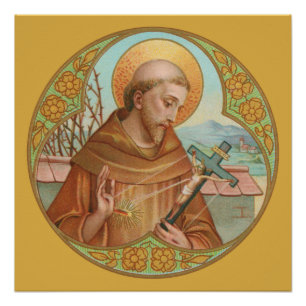 St. Francis of Assisi (BK 002) Perfect Poster