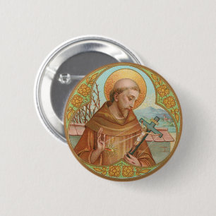 St. Francis of Assisi (BK 002) Ronde Button 5,7 Cm