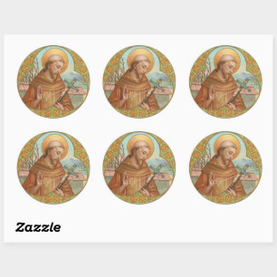 St. Francis of Assisi (BK 002) Ronde Sticker