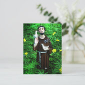 St.Francis of Assisi Briefkaart (Staand voorkant)