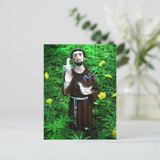 St.Francis of Assisi Briefkaart (Staand voorkant)