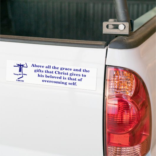 St Francis of Assisi Bumpersticker (Op Truck)