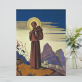 St Francis of Assisi (Christelijk Saint) Kaart (Staand voorkant)